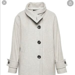 Melton funnel jacket Banana Republic